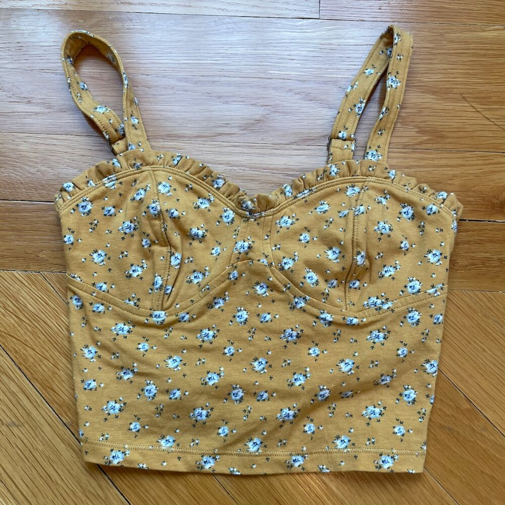 Abercrombie & Fitch Floral Corset Top – Size XS (NWT)